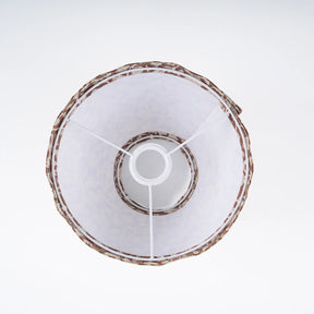 Hand Block Printed  Duck Canvas Cone Lampshade - Saraswati