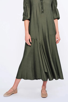 Carlie Asymmetrical Dress | Olive