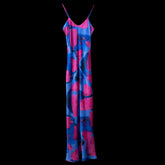 Blue Pink Blocks Slip Dress