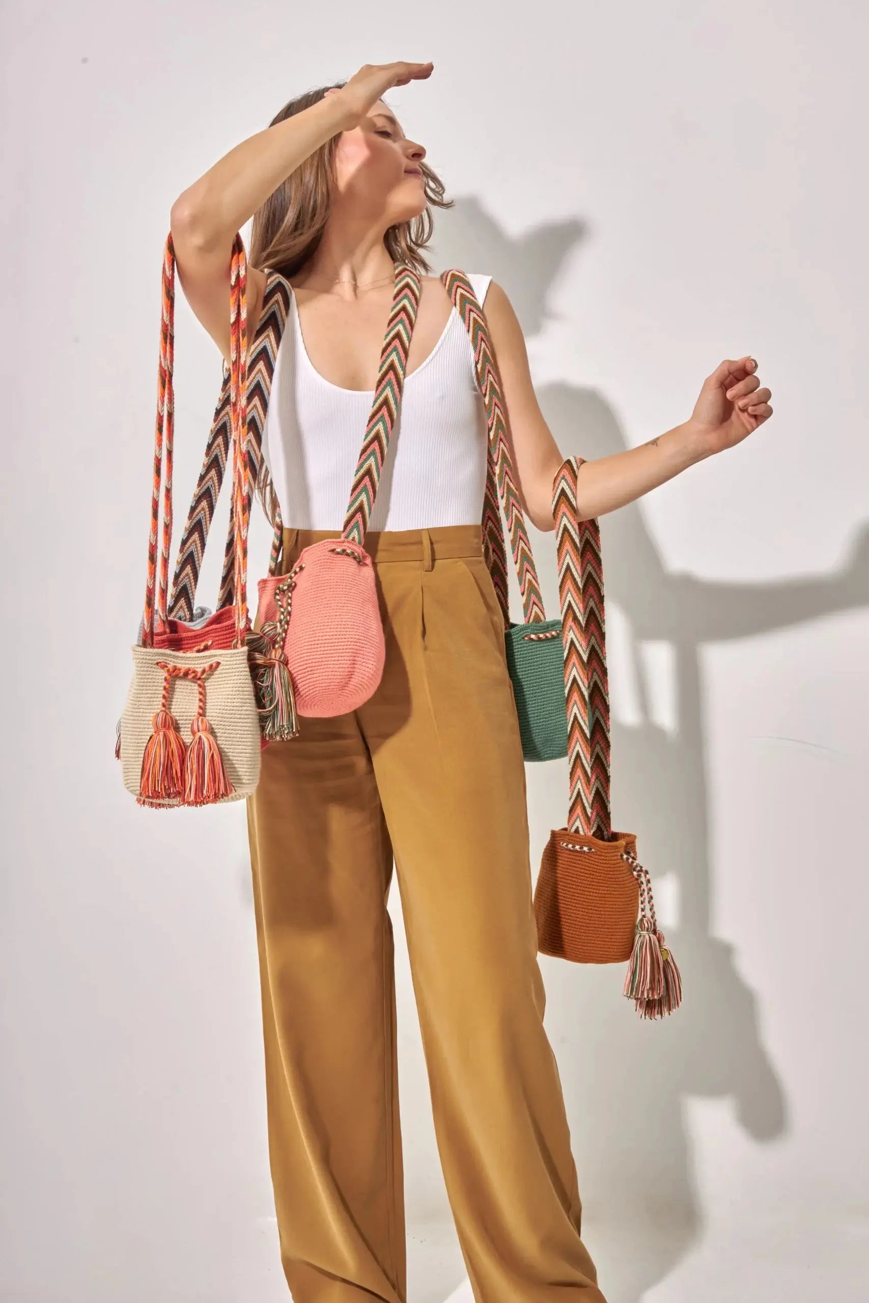 Beige Mini Wayuu Bag
