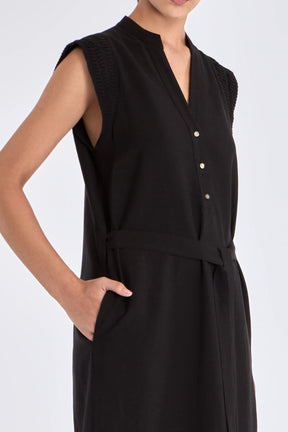 Denver Artisan Embroidered Dress | Black