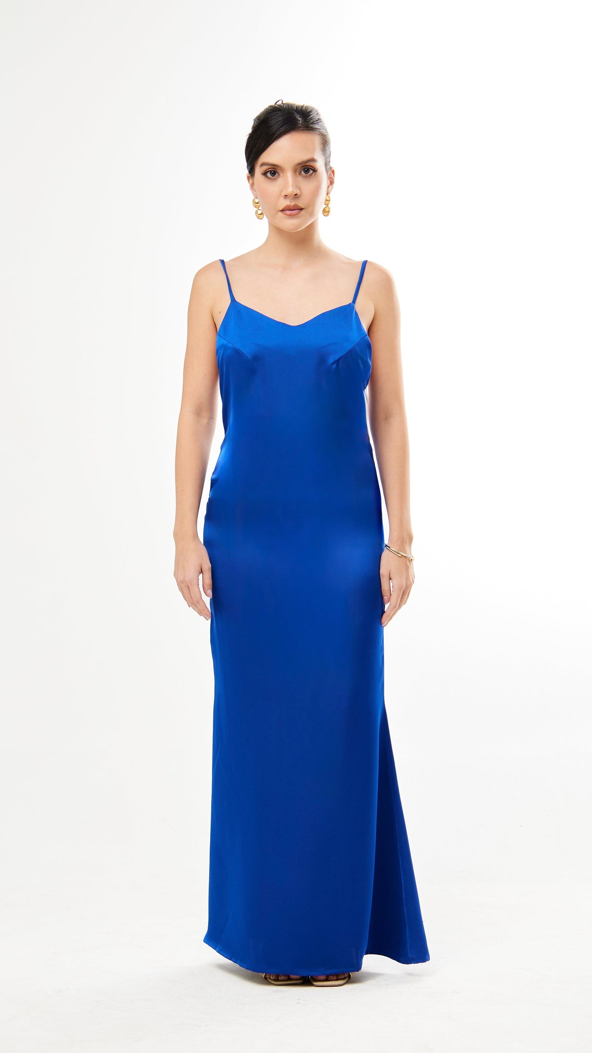 Vestido Cóctel Azul Rey