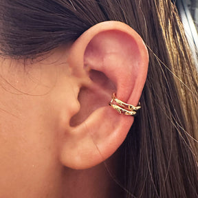 Gold Ear Cuff Textured