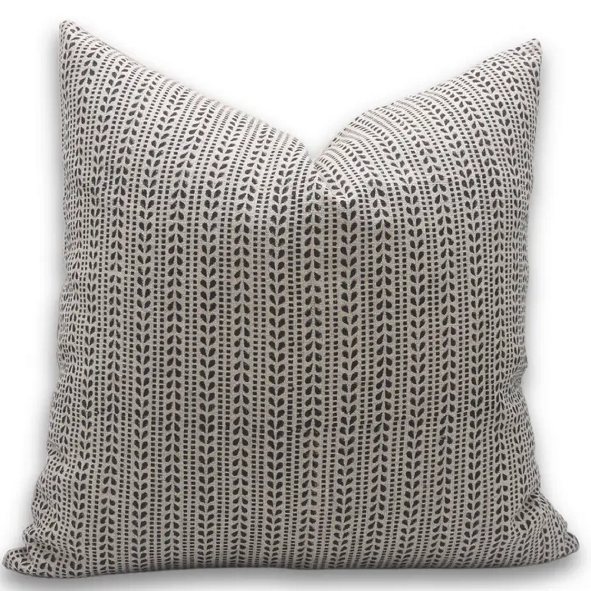 Classic Block Printed Thick Linen Pillow Cover -Ratanbel