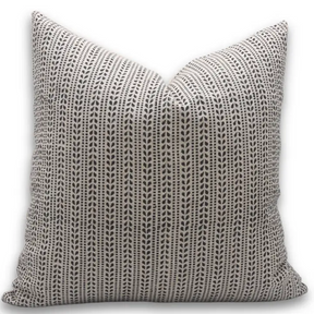 Classic Block Printed Thick Linen Pillow Cover -Ratanbel