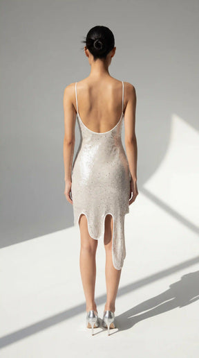 Sequin Wavy Dress