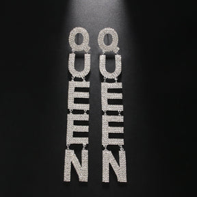 QUEEN Letter Earrings