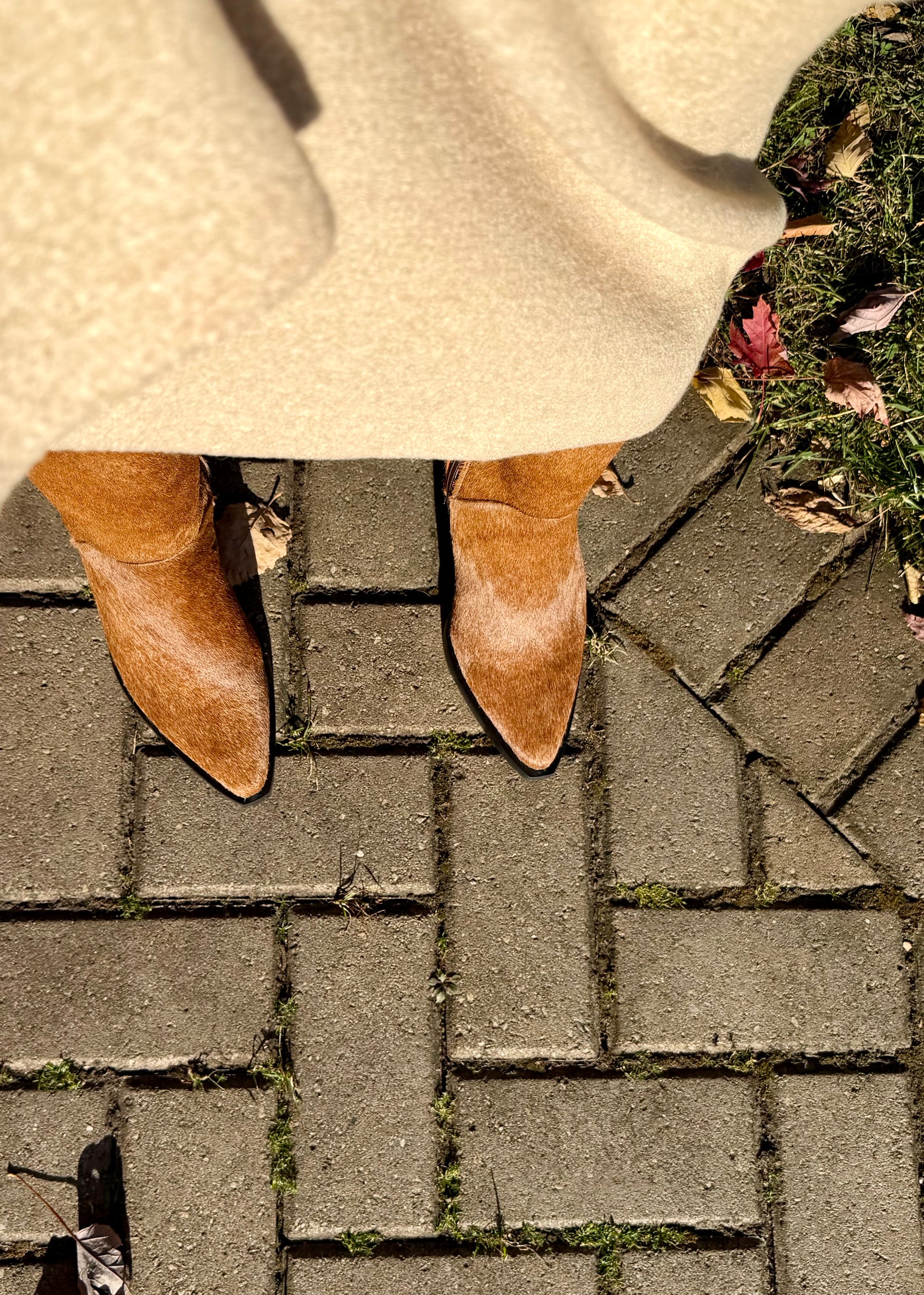 Olsson Texan Boot in Calf Hair (Wide Calf)