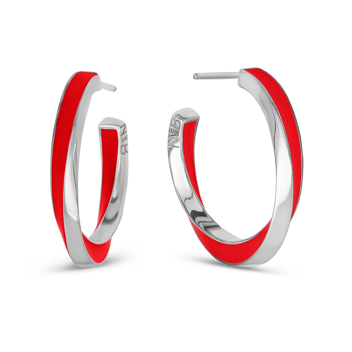 Lilo Color Petite Hoops - Silver