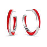 Lilo Color Petite Hoops - Silver