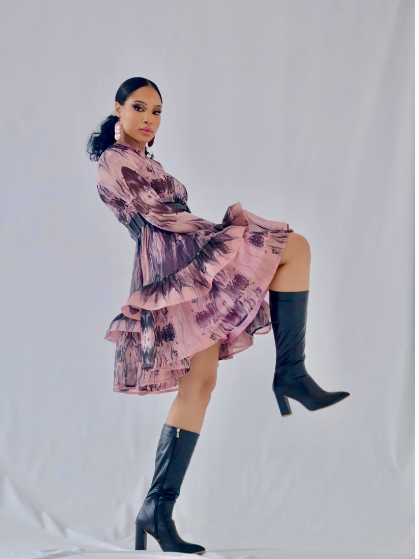 Madi Print Tier Dress