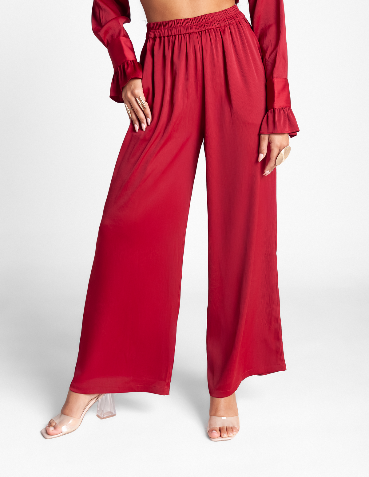 High Waisted Wide Leg Pants