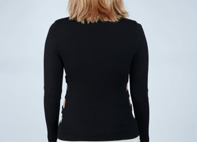 Side Cut Out Long  Sleeve Top