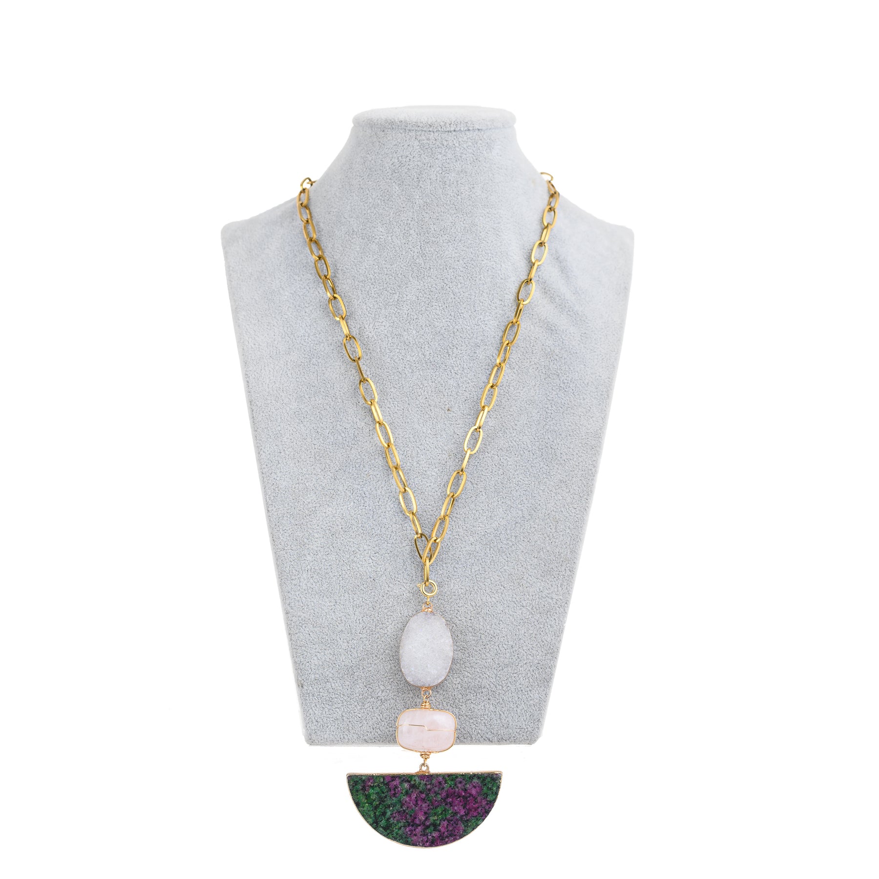 Arc Necklace (Green)