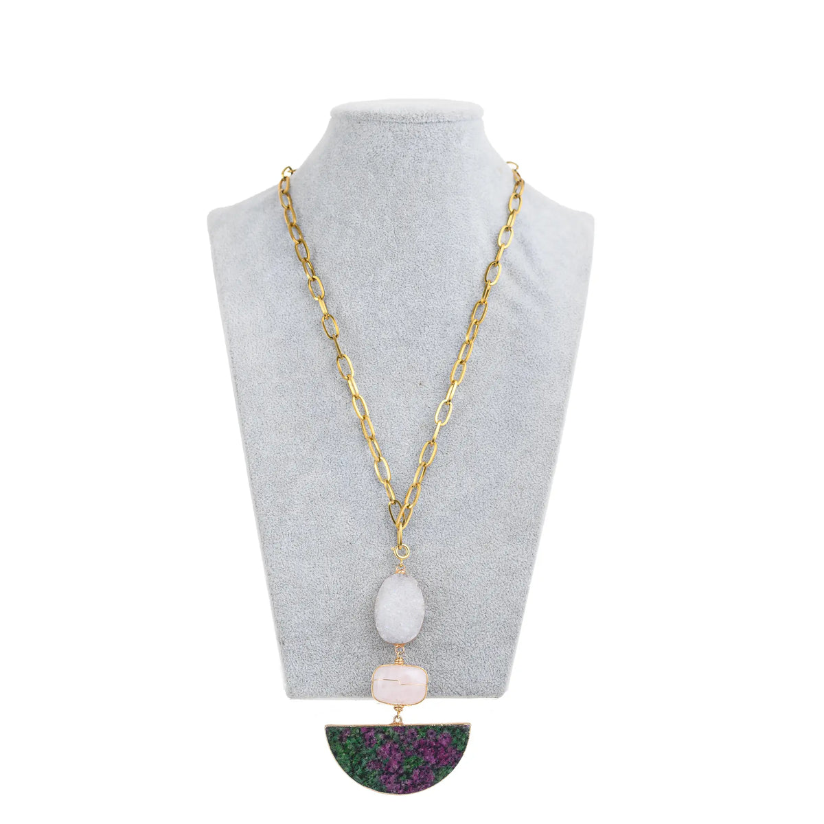 Arc Necklace (Green)