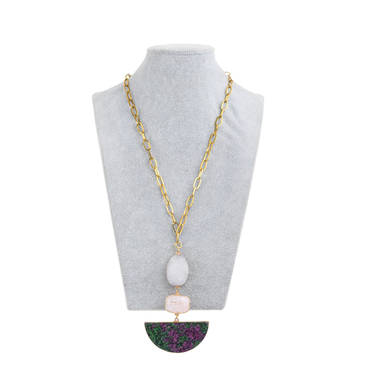 Arc Necklace (Green)