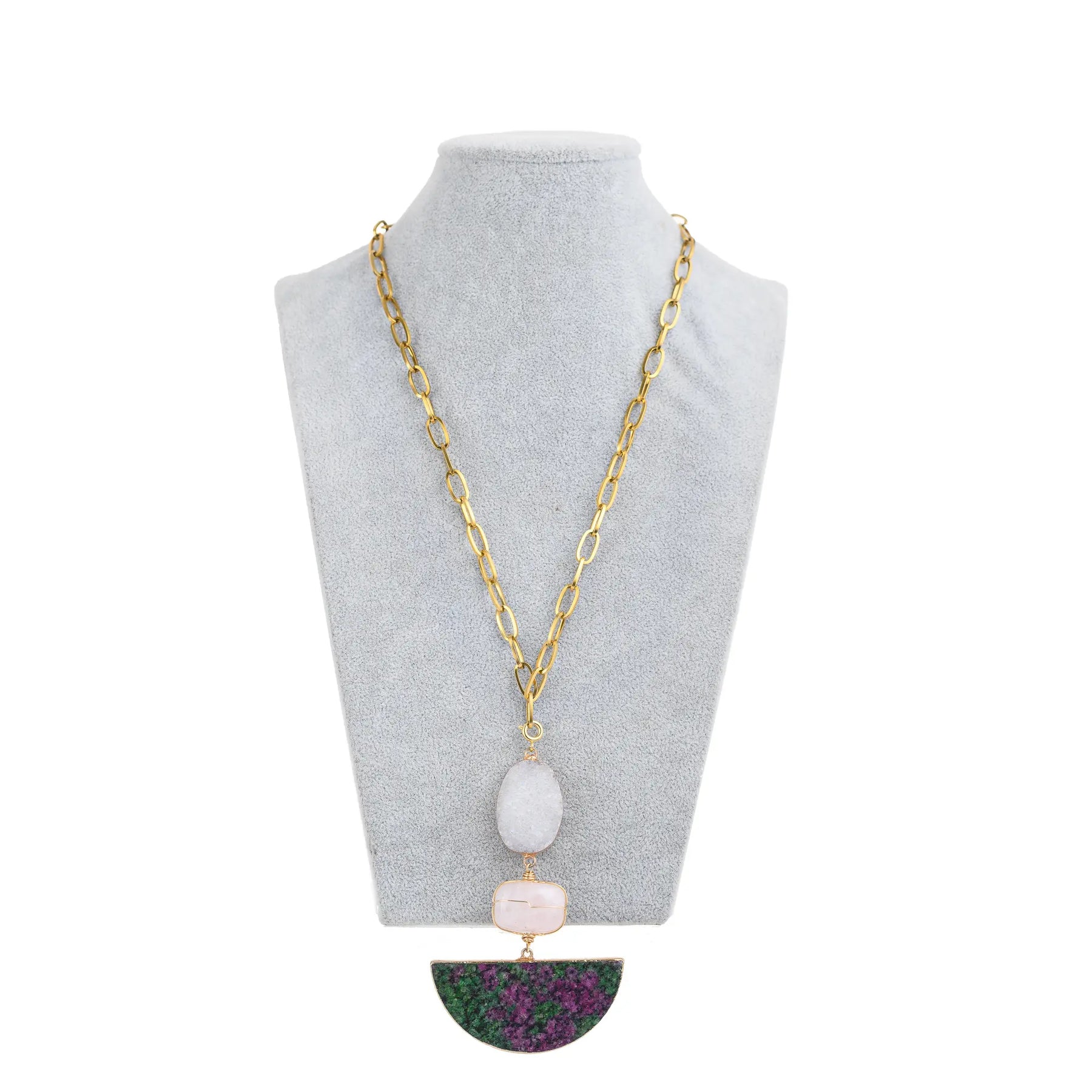 Arc Necklace (Green)