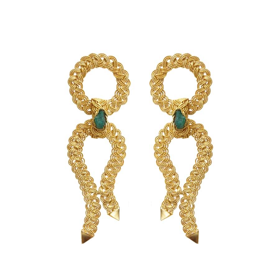 NATTIVA LUCK EMERALD EARRINGS