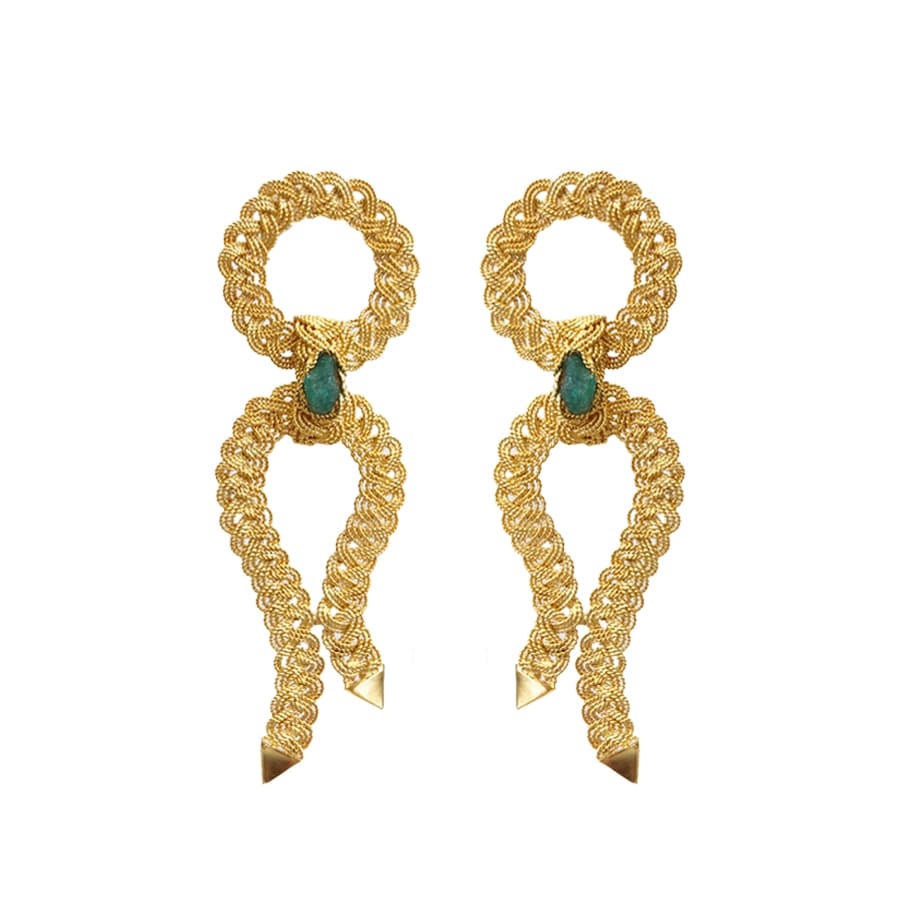 NATTIVA LUCK EMERALD EARRINGS