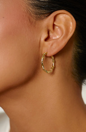 Sacred Vine Hoop Earring