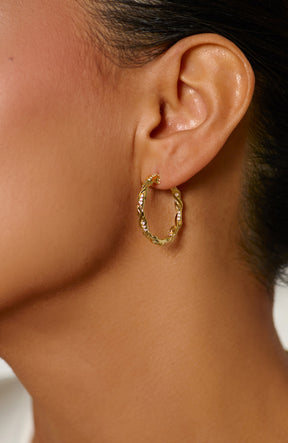 Sacred Vine Hoop Earring