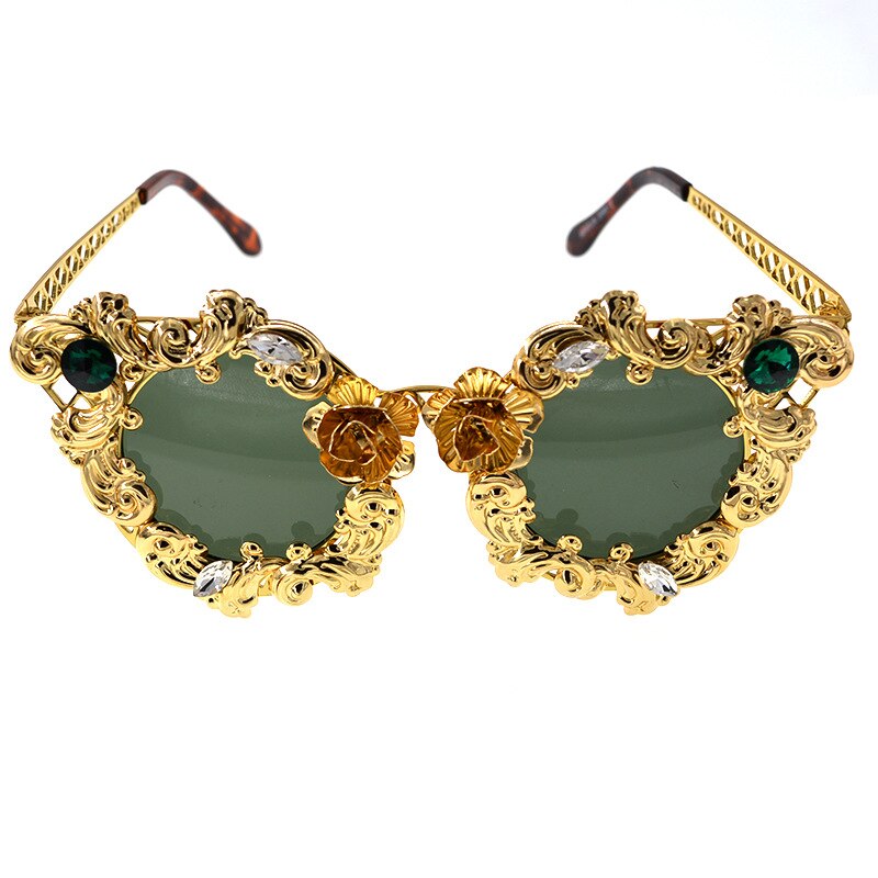Cat Eye Sunglasses - Gold
