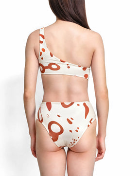 Ray Tide Monokini in Bone White