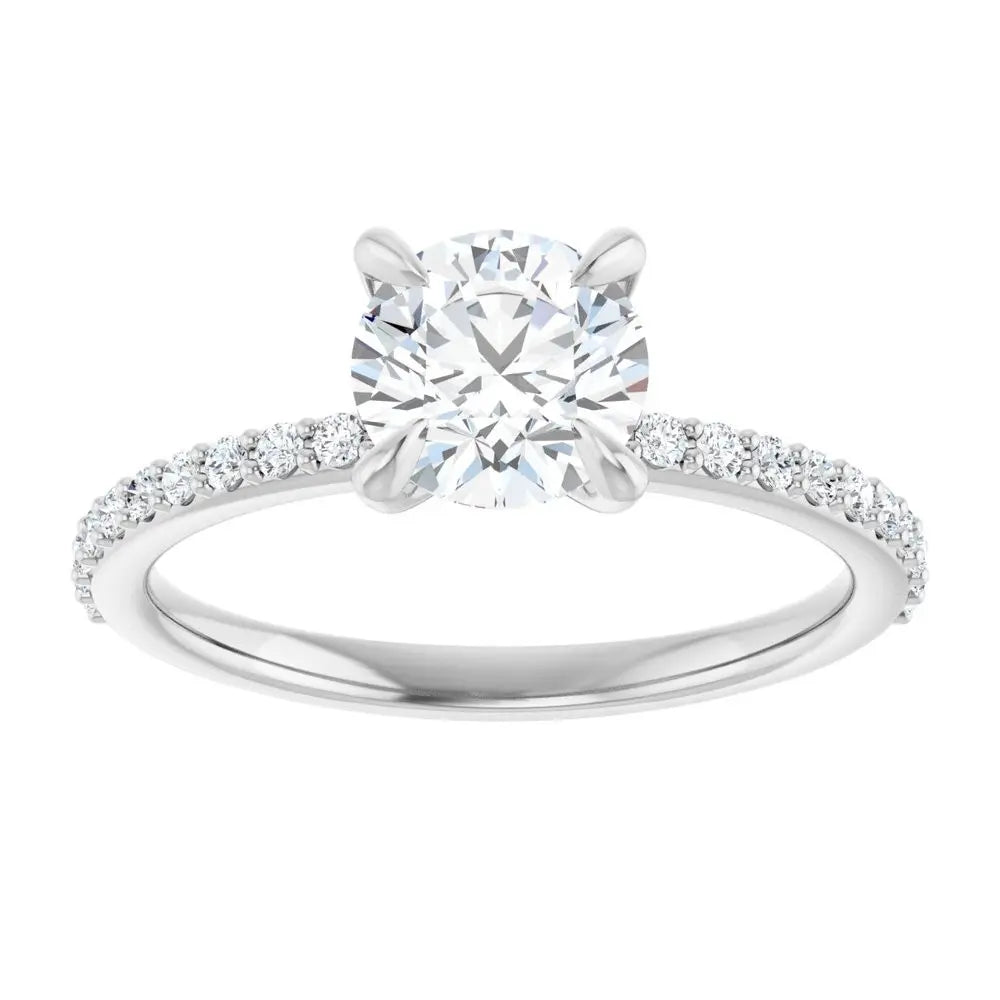 1 1/5 CT Lab-Grown Diamond Engagement Ring in 14K Gold