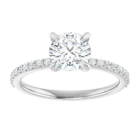 1 1/5 CT Lab-Grown Diamond Engagement Ring in 14K Gold