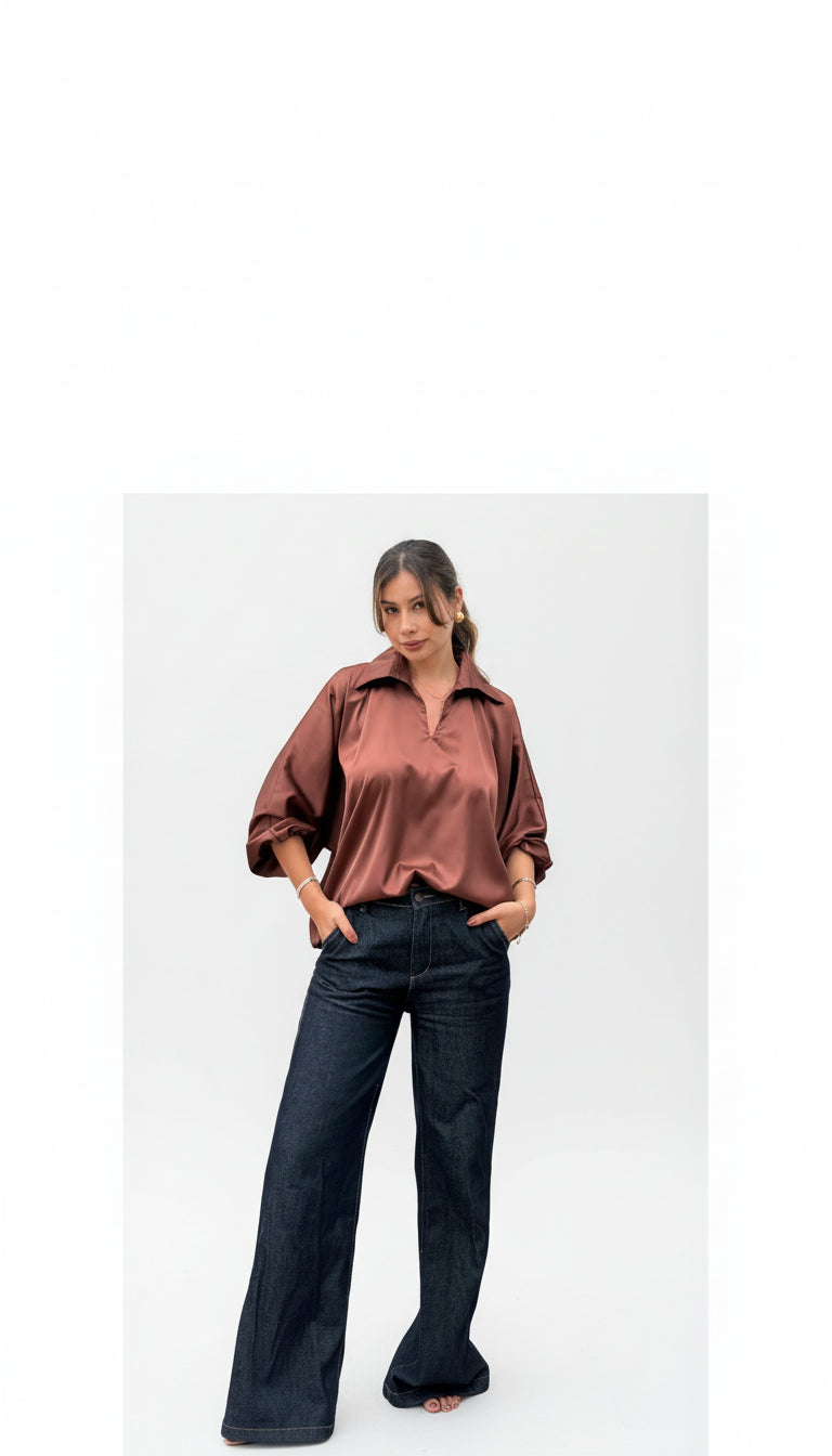 Blusa Stella Café