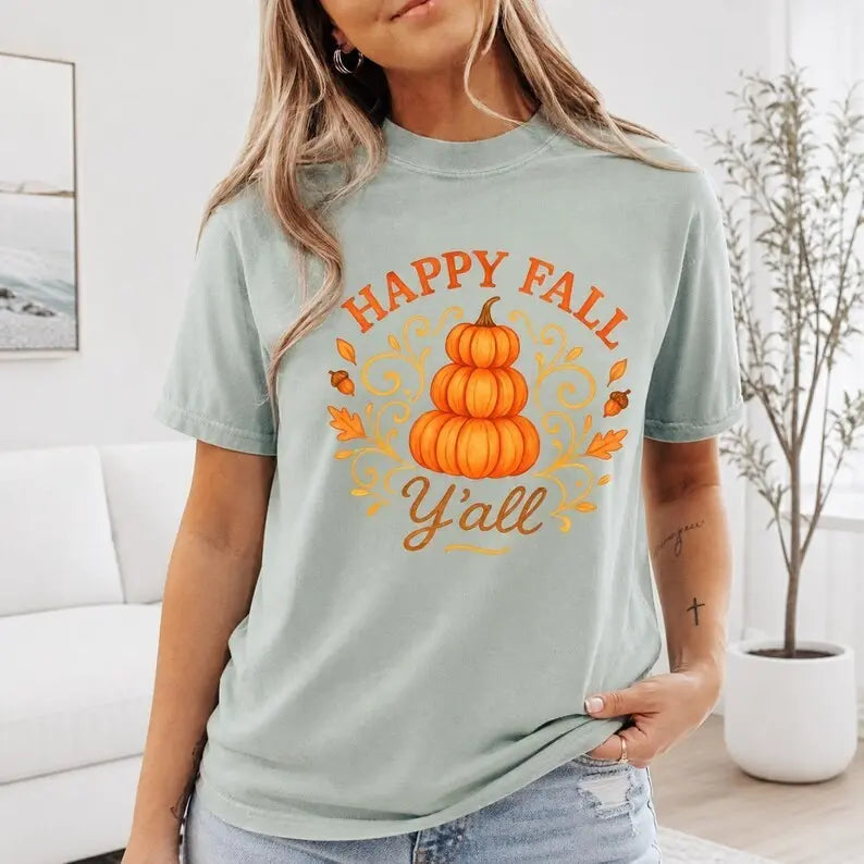 Vintage Farmer Tractor Sunset Graphic T-Shirt | Seafoam Teal Country Farmhouse Cotton Tee    Copy