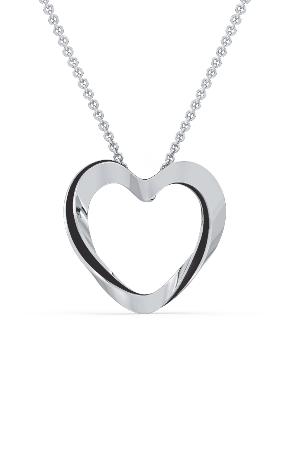 Lilo Color Heart Pendant - Silver