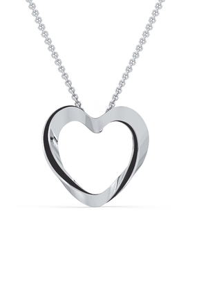Lilo Color Heart Pendant - Silver