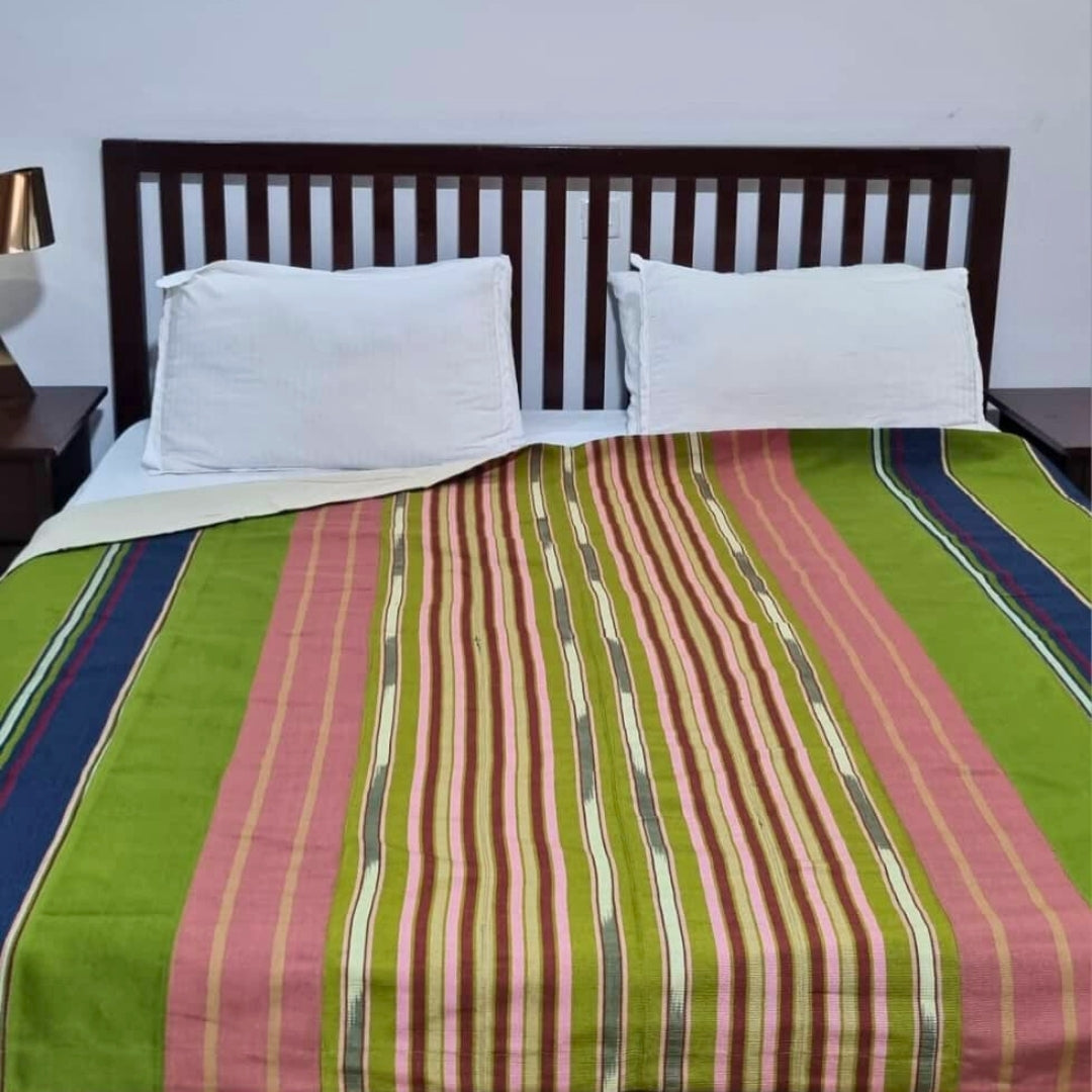 Ivie Bold Stripe King Cotton Aso-oke Blanket