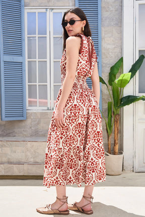 VESTIDO HOLANDÉS AMAZONIA CORAL