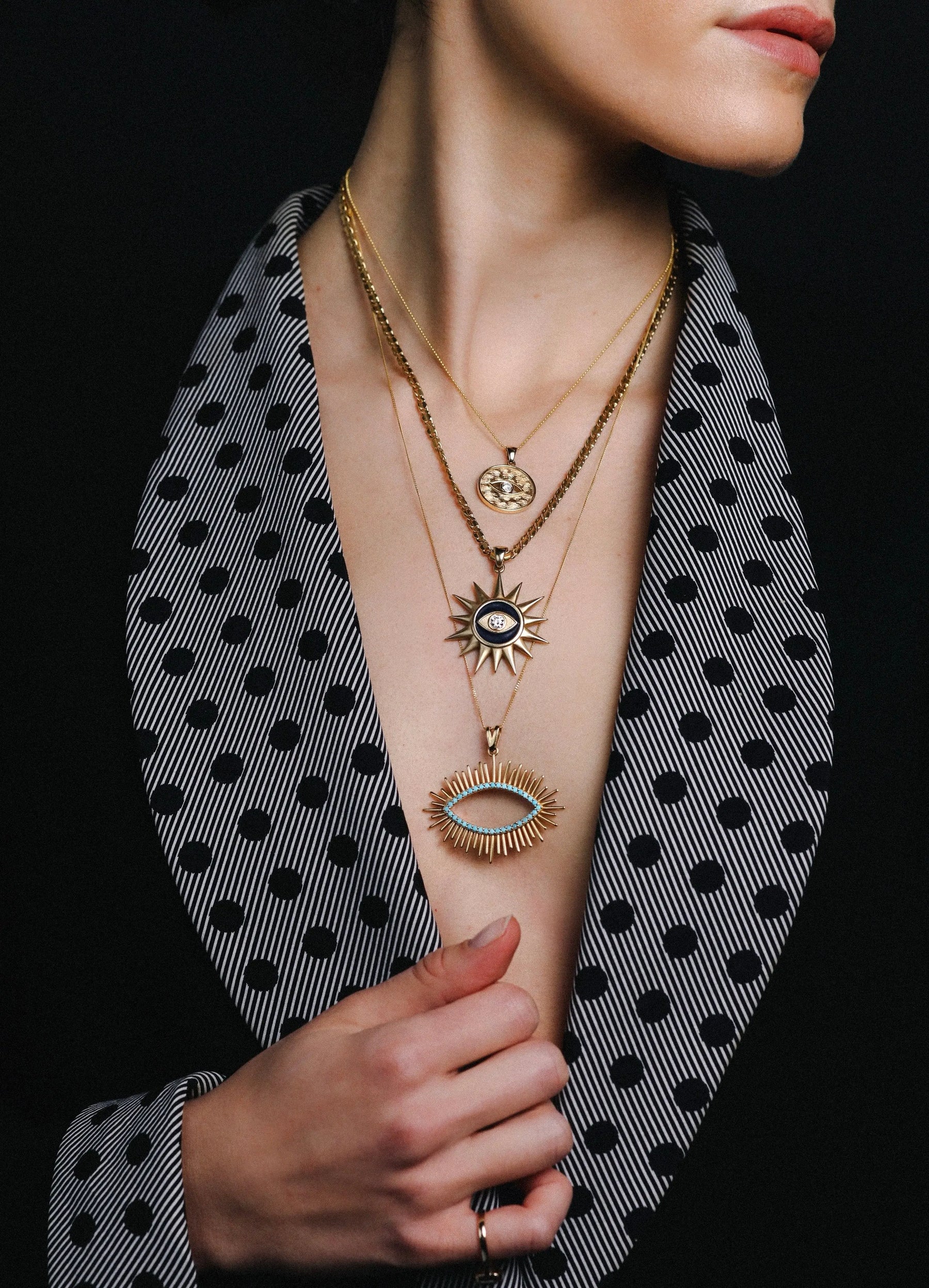 The Occhio Celeste Pendant
