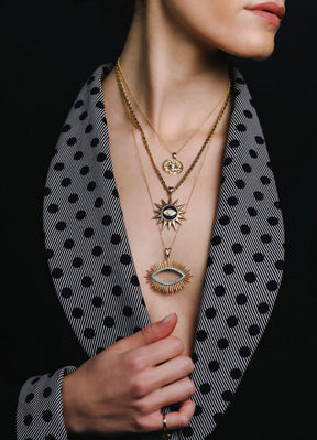 The Occhio Celeste Pendant