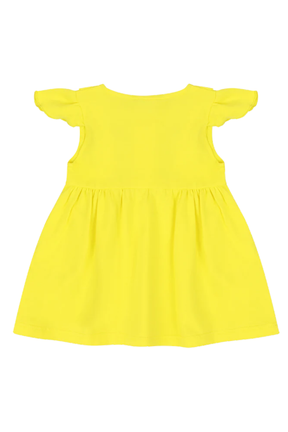 Mixed Up Clothing Vestito Baby Dress Set - Blazing Yellow