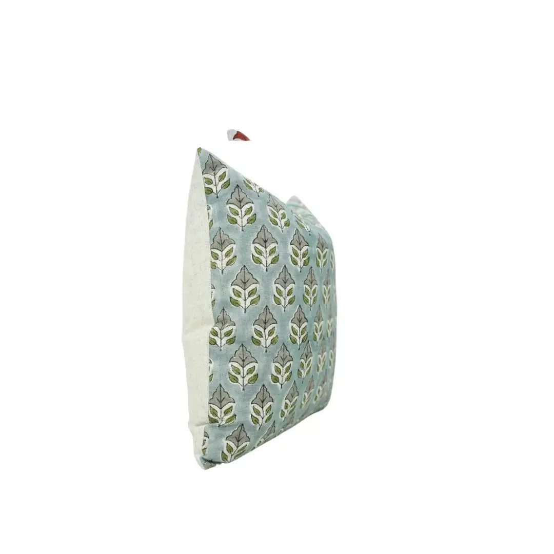 Bohemian Hand-Printed Viscose Linen Table Pillow Cover - Mayur