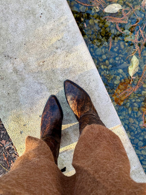 Olsson Texan Boot in Calf Hair (Wide Calf)