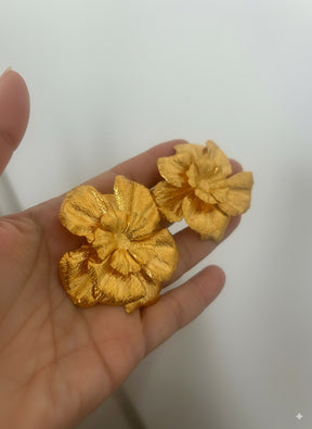Golden Blossom Earrings,Ellen