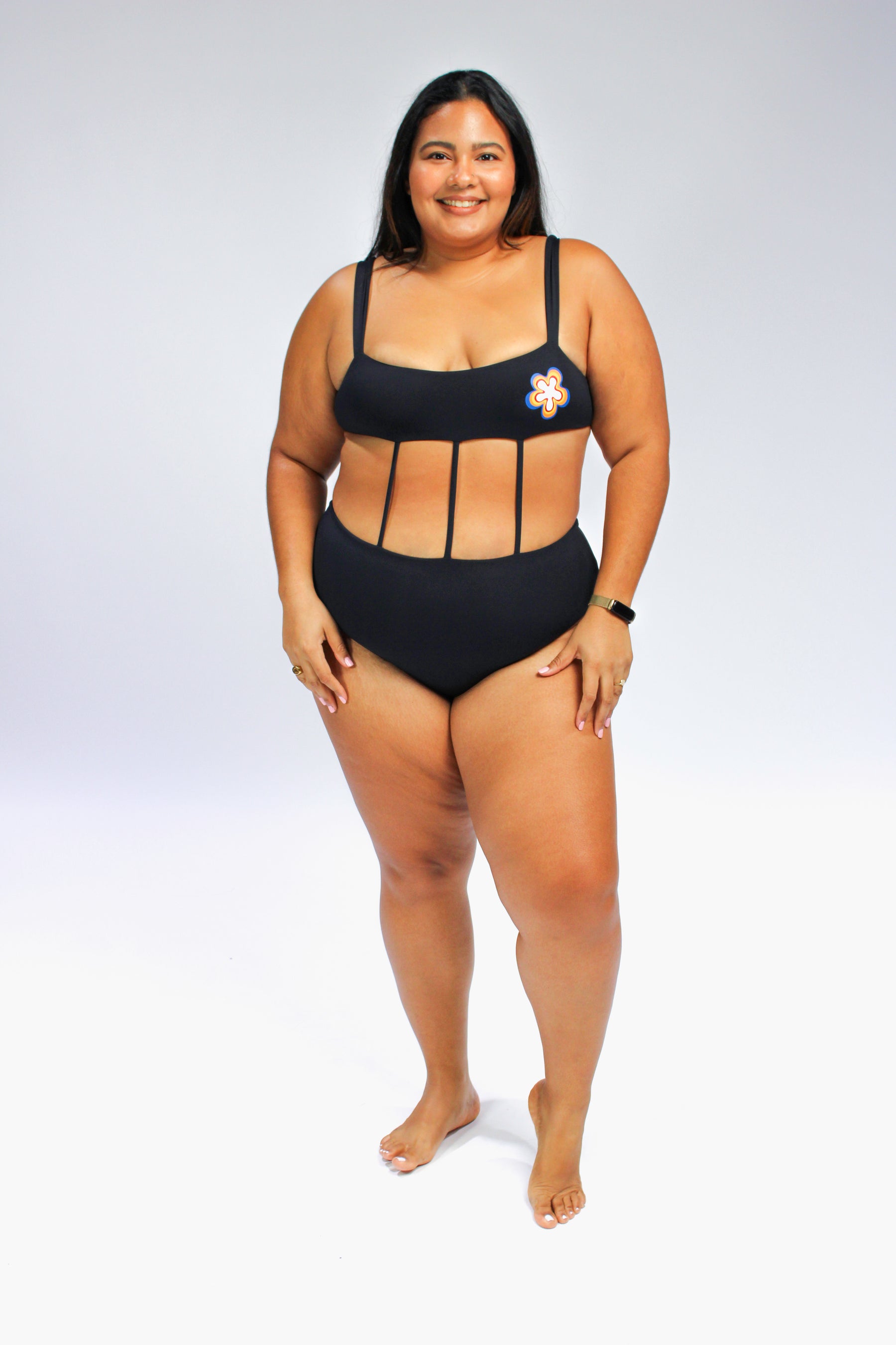 Mary exposed-torso one piece swimsuit