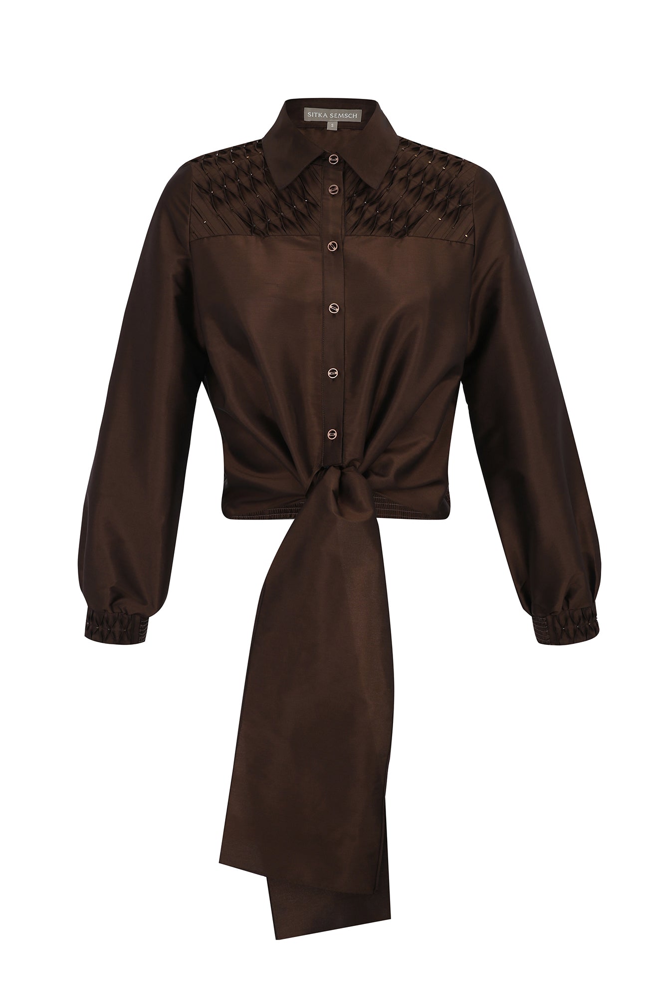 Addison Blouse | Brown