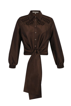 Addison Blouse | Brown