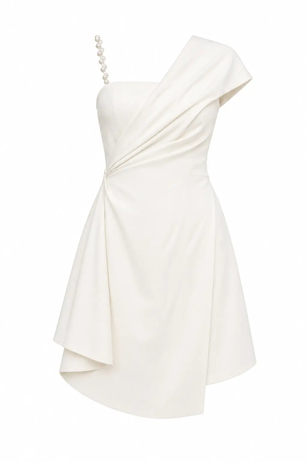 Celeste Draped Mini Dress - Ivory