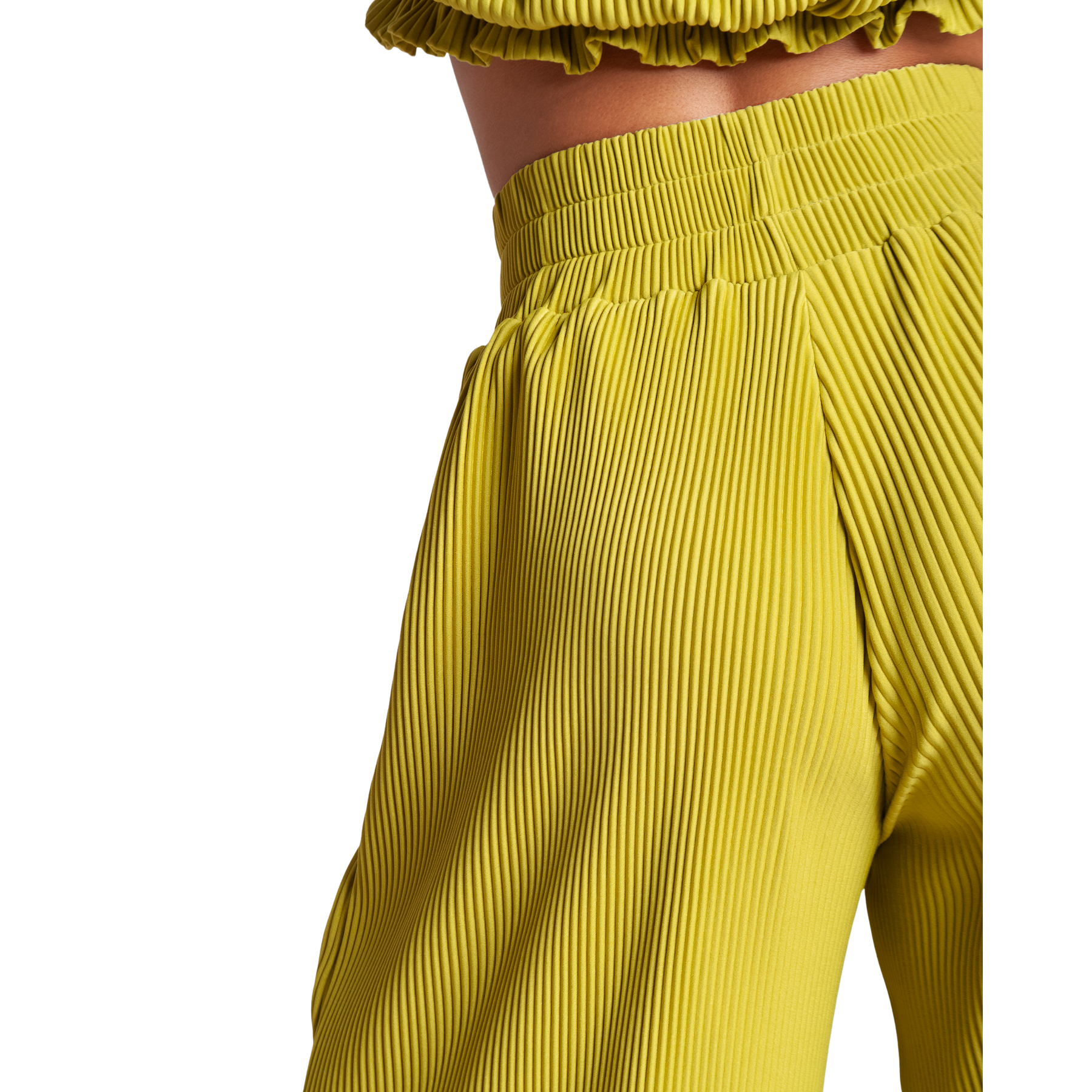 High Waisted Pleated Wide Leg Pants