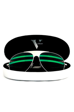 Deuces Polarized Aviator Sunglasses
