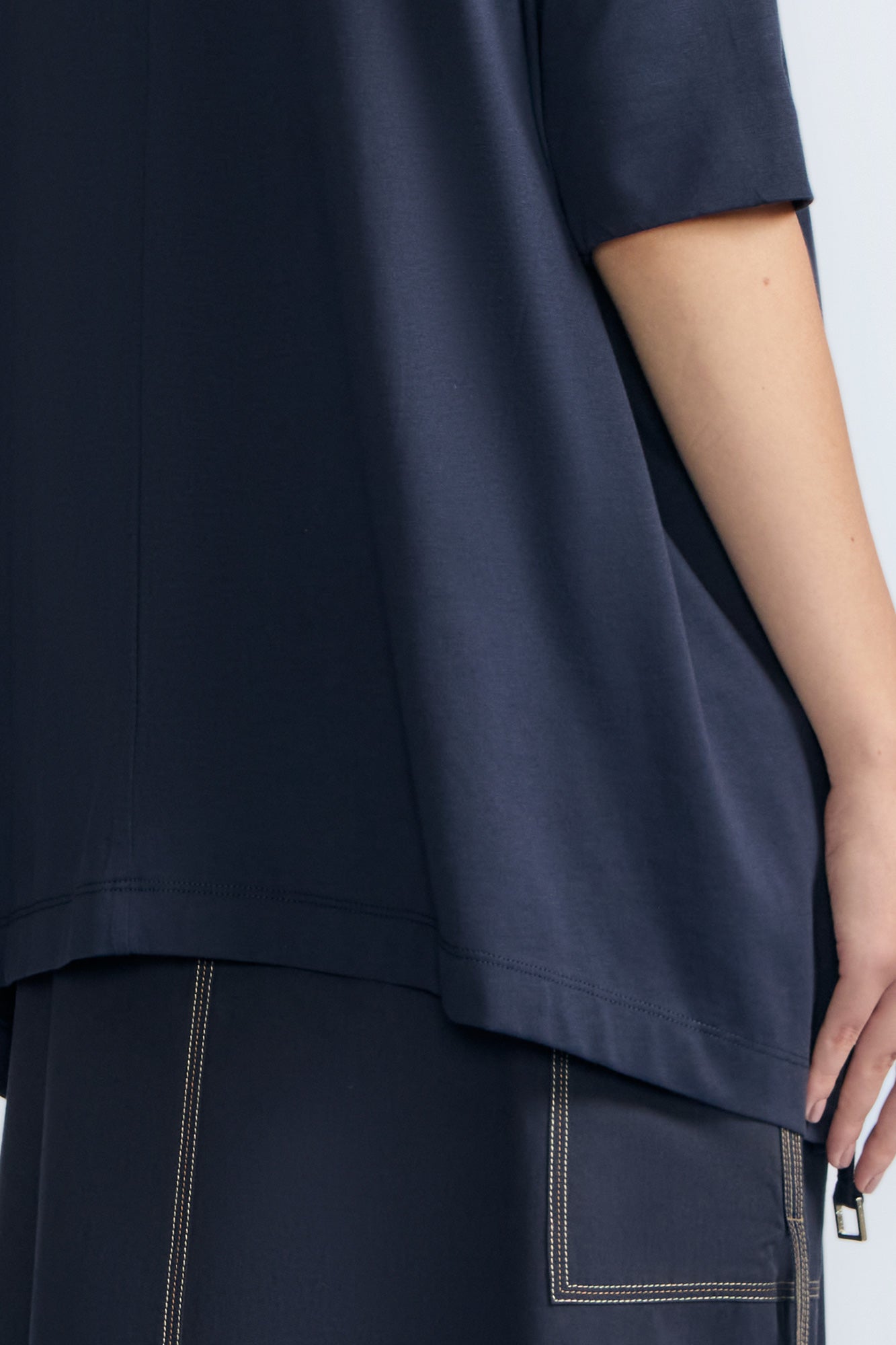 Amaya Asymmetric Buckle Top