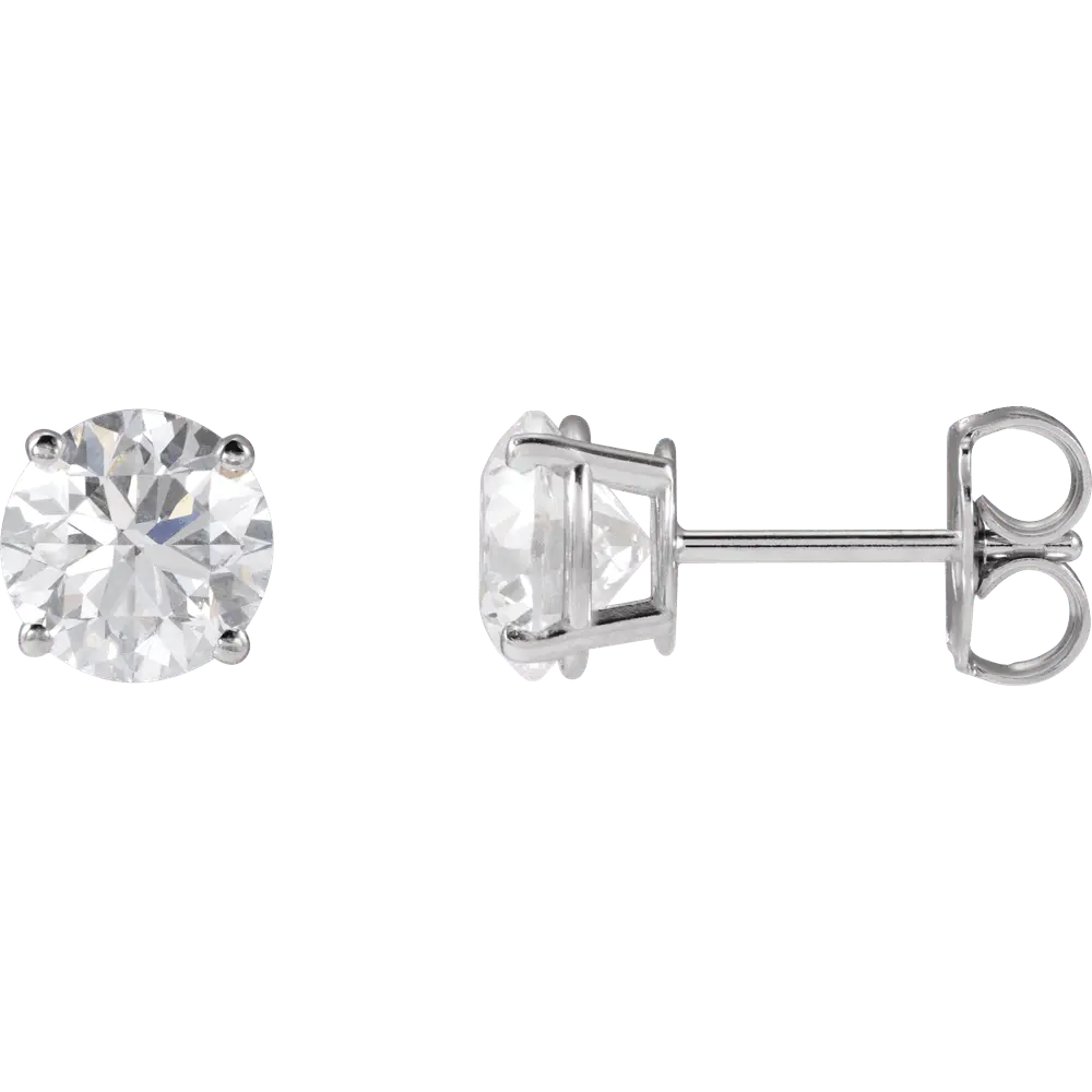 14K Gold 2 CTW Lab-Grown Diamond Stud Earrings