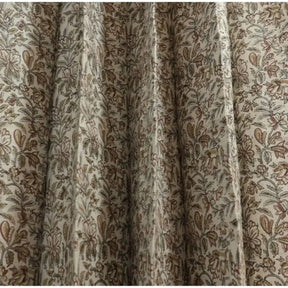 Indian Floral Printed Pure Linen Blackout Grommet - Kudrat